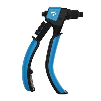 Pince à main pour rivets aveugles R100 - SCELL-IT, acier, poignées grip EPDM, 4 nez interchangeables