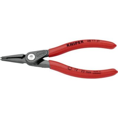 Pince pour circlips intérieur 12-25 mm bec droit 140 mm, modèle 48 11 J1