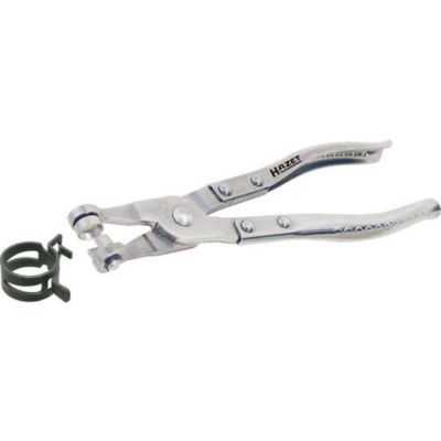 Pince pour colliers de serrage 798-5 Hazet - 210 mm, plage 6-12 mm, bec rotatif, chrome.