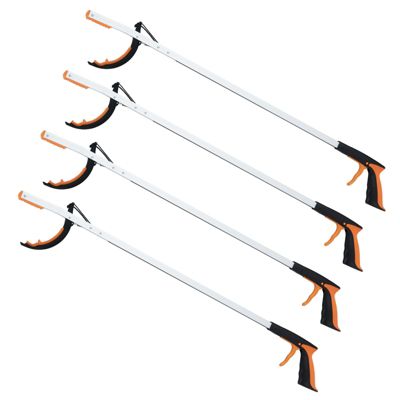 Pince Ramasse Objet 88 CM,Pince Ramasse Déchets en Aluminium,Poignée Ergonomique avec Gâchette Flexible,Design Antidérapant