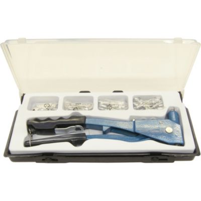 Pince à riveter MEISTER CP195270 avec 100 rivets aluminium et coffret