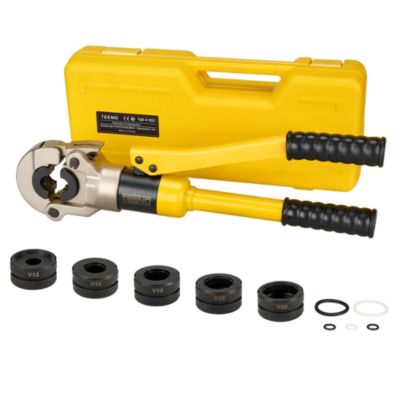 Pince à Sertir Multicouche (100kn),  Pour Raccords sur Tubes: V12, V15, V18, V22, V28