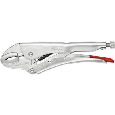 Pince-étau demi-ronde 0-40 mm, longueur 250 mm, mâchoires chrome-vanadium