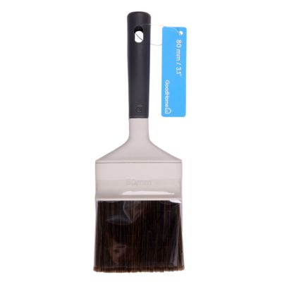Pinceau plat huile, vernis et lasure GoodHome 80mm