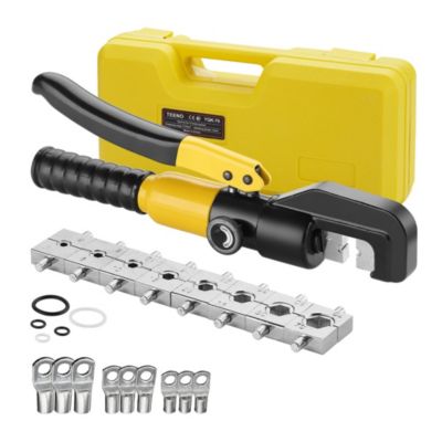 Pinces à Sertir Hydrauliques 10T avec 9 Matrices Hexagonales, Course de 12mm
