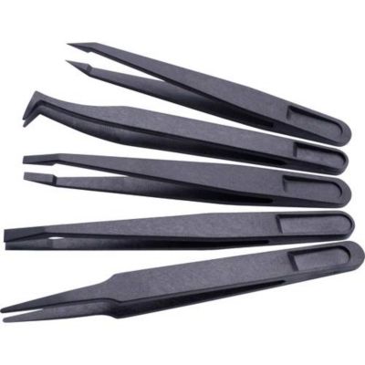 Pincettes ESD Quadrios 1903EC095 - jeu de 5 pincettes antistatiques ...