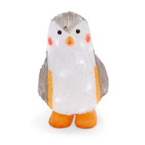 Pingouin de neige LED musical 40 cm