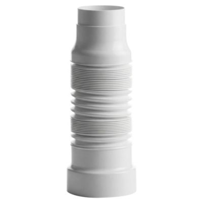 Pipe WC souple l. 250 - 590 mm blanc - Ondee