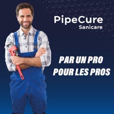 PipeCure Sanicare, Kit de 4 Diametres Alesoirs PVC pour Professionnels (32,40,50 et 100 mm), Lame en carbure disponible