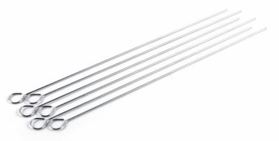 Pique à brochettes en acier inoxydable Somagic L.40 x l.0,25 cm vendu par 6 pièces