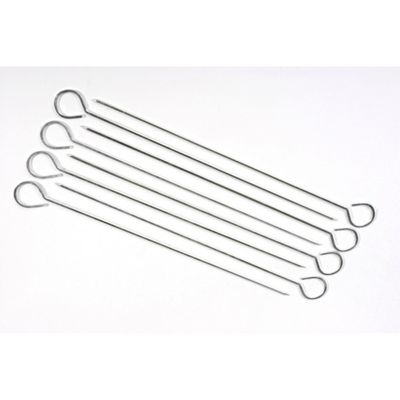 10 Brochettes En Acier Inoxydable Pour Barbecue - Longueur 25,5 Cm - Parfaites Pour Viandes, Légumes, Feux De Camp