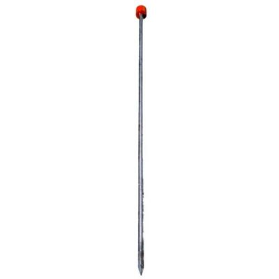 Piquet de balisage de chantier à tête ronde rouge