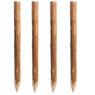 Piquet de clôture en noisetier ⌀7 x H.150 cm (lot de 4)