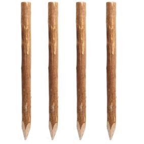Piquet de clôture en noisetier ⌀7 x H.220 cm (lot de 4)