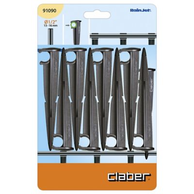Piquet maintien Claber Ø13x16mm, 8 pièces