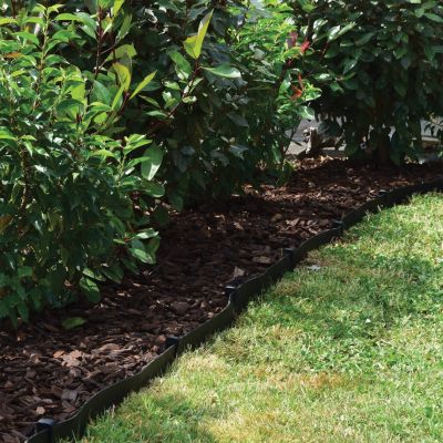 Piquets à planter ecofirst pvc noir lot de 12 pièces h.26.5 x l.5 cm