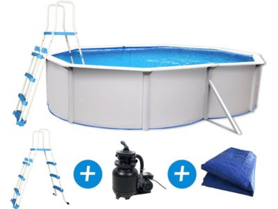 Piscine acier "Caracas"  4.90 x 3.60 x 1.2 m