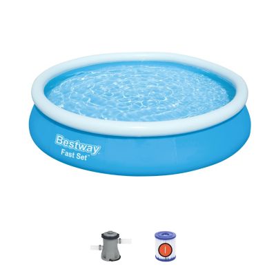 Piscine autoportante gonflable Fast Set ronde ⌀3,66 m x H.76 cm Bestway