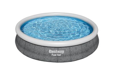 Piscine autoportante ronde effet bois Bestway Fast Set ø3,66 x h.0,76 m