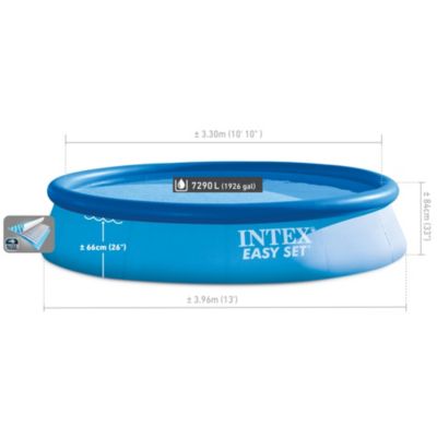 Piscine autoportante ronde Intex Easy Set Ø396 x H84 cm avec filtration