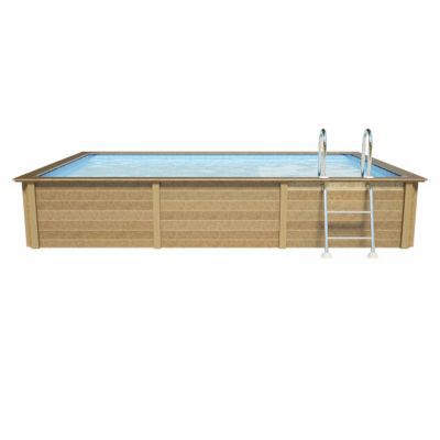 Piscine béton rectangulaire Naturalis LDD 4.67 x 3.24 x H 1.28 m