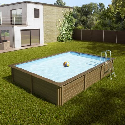 Piscine béton rectangulaire Naturalis LDD L.4,67 x l.3,24 x h.1,28 m