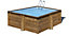 Piscine bois carrée Sunbay Carra 3,05 x 3,05 x h.1,19 m