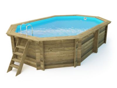 Piscine bois " Miami 145  "  4.86 x 3.36 x 1.45 m