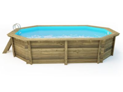 Piscine bois " Miami 145  "  4.86 x 3.36 x 1.45 m
