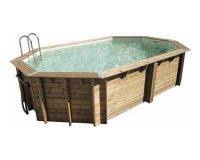 Piscine bois Olympia 5,00 x 3,50 x 1,30 m - Liner Bleu - Ubbink