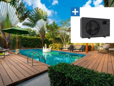 Piscine bois rectangle " Panama 130 " 6.20 x 4.10 x 1.30 m + Bâche à bulles 180 micron  Bâche hiver 280 gm² +
