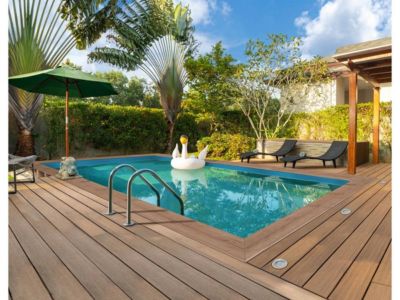 Piscine bois rectangle " Panama " 6.20 x 4.10 x 1.45 m
