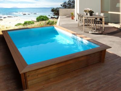 Piscine bois rectangle " Toledo " 3.20 x 2.20 x 0.71 m