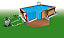 Piscine bois rectangulaire Ubbink Ibiza LDD 3,5 x 5,05 x h.1,26 m + bâche incluse