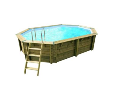 Piscine bois Sunwater 4,90 x 3,00 x 1,20 m - Liner bleu - Ubbink