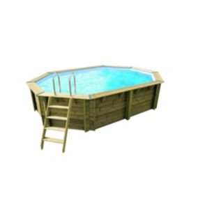 Piscine bois Sunwater 4,90 x 3,00 x 1,20 m - Liner bleu - Ubbink