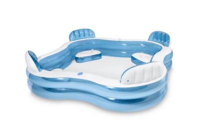 Piscine carrée sièges 229 x 229 cm - Intex
