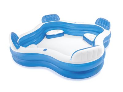 Piscine carrée sièges 229 x 229 cm - Intex