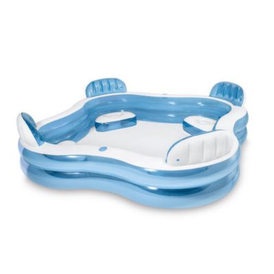 Piscine carrée sièges 229 x 229 cm - Intex