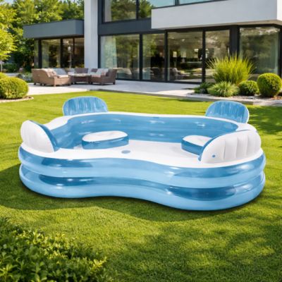 Piscine carrée sièges 229 x 229 cm - Intex