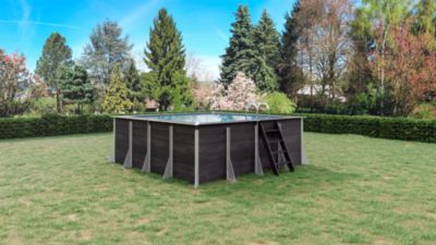 Piscine carrée Milly 3,26 x 3,26 x 1,2