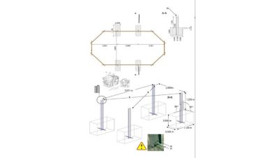 Piscine en bois 7,57x4,07 - H.1,45 m - avec filtration - BAS751OSPI
