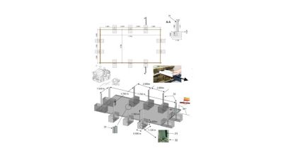 Piscine en bois 8,20x5,20 - H.1,45 m - avec filtration et coffre - BAS759OSPI+SZA