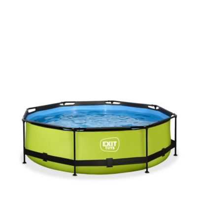 Piscine EXIT Lime D300x76cm avec pompe filtrante vert