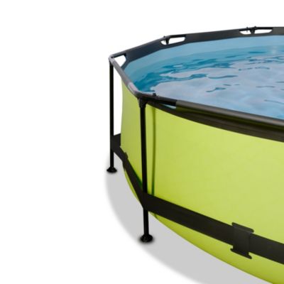 Piscine EXIT Lime D300x76cm avec pompe filtrante vert