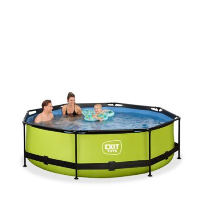 Piscine EXIT Lime D300x76cm avec pompe filtrante vert