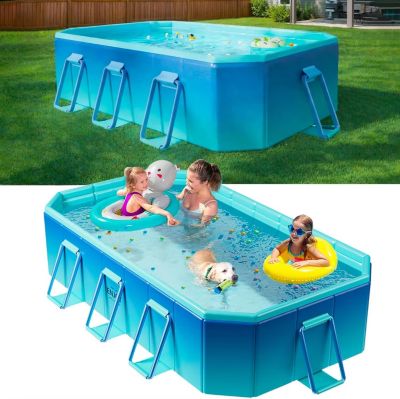 Piscine familiale haut de gamme de 180 cm (sans gonflage)Piscine à structure pliable renforcée et paroi rigide