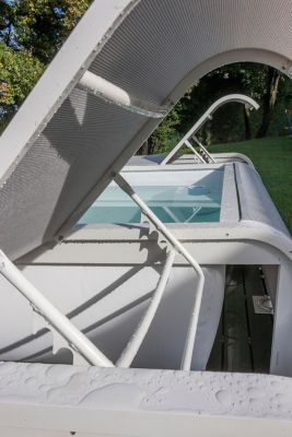 Piscine hors sol acier Gré Mariposa 2,82 x 2,19 m avec 2 transats