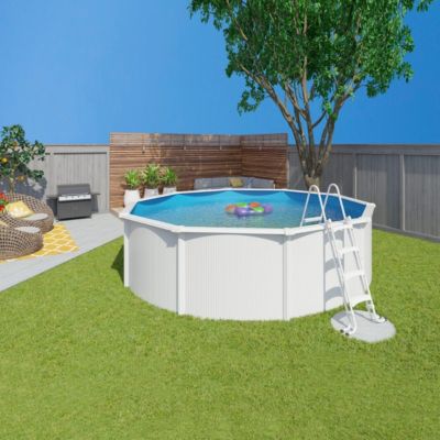 Piscine Hors Sol Alice's Garden Hydrium Torrens 360cm - Acier, Filtre à Sable, échelle, Tapis Et Bâche Inclus - 7