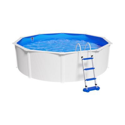 Piscine hors sol acier ronde GRE Fidji Ø480 x H122 cm avec filtration